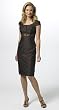 ADRIANNA PAPELL TRIMMED EMPIRE WAIST DRESS