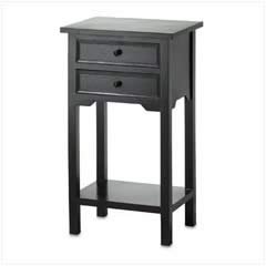 BLACK TABLE WITH 2 DRAWERS BLACK TABLE WITH 2 DRAWERS