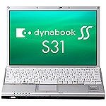 東芝 SS S31 120S/2W U1400/12WX/512M/S80G/11a.b.g/-/Vista Biz/- PPS3112SPS6UA