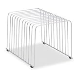 Fellowes Desktop Organizer, 11 Sections, 9 Inch x 11.375 Inch x 8 Inch, Wire, Silver (72012)