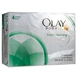 Olay Body Moisturizing Green Soap Bars, Fresh Reviving, 4.25 Oz / 4 Ea