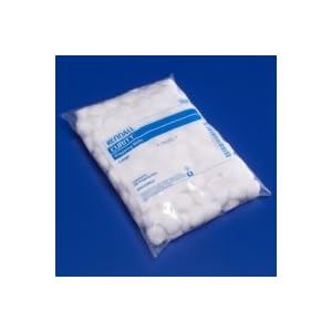 Curity Medium Cotton Prepping Balls - Case of 4000 by Kendall Company