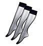 3 Pairs of 10 Denier Matt Ladder Resist Knee Highs