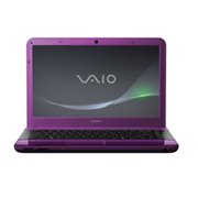 Purple Sony 14 Vaio VPCEA36FM/V Intel Sum i3 Laptop 4GB Notebook 500GB Computer PC with BLU-RAY