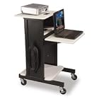 Adjustable Presentation Cart, 18w x 30d x 40.25h, Black Powder Coated Steel (BLT89759) by Balt Inc.