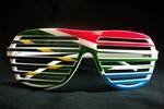 South Africa flag shutter shades style South Africa sunglasses