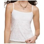 Vestiny Solution Cami Lined Floral Stretch Lace Spaghetti Strap Camisole