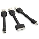 Griffin Usb Mini Cable Kit Each Just 4 Inch Replace Tangle Cables 3 Compact Mini Cables
