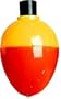 Plastilite Plasti-Bob Red/White Round Ball Float (50pc in Bulk Bag) 1 1/2" #50PB5