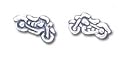 Motorcycle Solid Sterling Silver Small Post Earrings