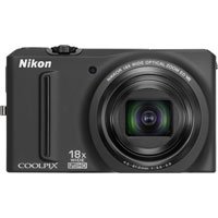 Nikon COOLPIX S9100 12.1 MP CMOS Digital Camera with 18x NIKKOR ED Wide-Angle Optical Zoom Lens and Full HD 1080p Video (Black)
