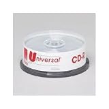 CD R Discs, 52x, 700MB/80Min, Blank Surface, Spindle, Silver, 100/Pack (UNV77802) Category: CD and DVD Media