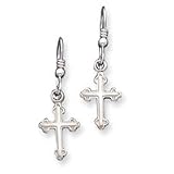 Sterling Silver Cross Earrings