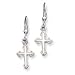 Sterling Silver Cross Earrings - Measures title=