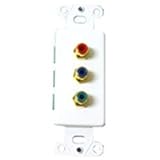 Insert Component Video Red/grn/blu Decorative Style White