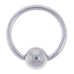 18 Gauge STEEL BCR Captive Ring 3/8" 4mm