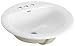 Premier 270911 Premier Drop-In Lavatory Sink with 4" Centers, 19", Round, White - 270911