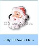 Santa Shoe Charm
