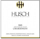 Husch Vineyards Chardonnay Estate Bottled 750ML 2009