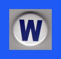 Chicago Cubs 'W' Win Flag 1 Inch Magnet