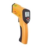 GSI Handheld Professional Non-Contact High-Temperature IR Infrared Thermometer Gun With Laser Targeting - Instant Accurate �C Or �F Measurements From Distance - LCD Display And Alarm - For Electrical, HVAC, Automotive Diagnostics, Or Cooking Etc. ~ GSI
