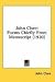 Search : John Clare: Poems Chiefly From Manuscript (1920)