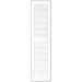 Builders Edge, Inc. 12 x 64 Bright White Standard Style Louvered Vinyl Exterior Shutters (Pair)