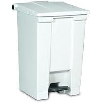 Rubbermaid 614300 WHT 8 Gallon, White Step On Container