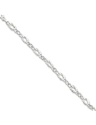 Sterling Silver 4.5mm Herculean Knot Link Bracelet QG666-7.25"