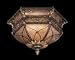 Fine Art Lamps 182145 Villa 1919 Two Light Flush Mount in Rich Umber