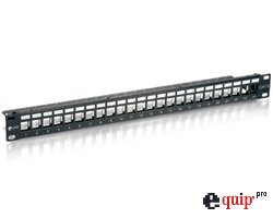 Equip Cat6 Patch Panel 24-Port f&uuml;r Keystone Jacks schwarz Preisvergleich