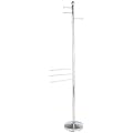 Axxentia Bad 282188 Garderoben- und Handtuchst�nder Romino, verchromt, mit schwerer Bodenplatte, 3 Armen f�r Handt�cher und 3 Haken, 177 cm hoch