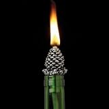Afterglow Pine Cone Wick Converts any Wine Bottle Into an Oil Lamp