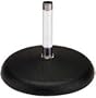 ATLAS SOUND DS5 Desk microphone stand 6" round iron base, 5" high, chrome tubeing