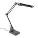 Ledu L283MB Computer task lamp, fluorescent, convertible clamp-on/desktop, 30 reach, black