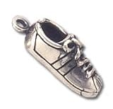 Solid Sterling Silver Sneaker Charm