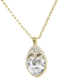 Kuugoods Women One Size Spartan Heart Gold Polish Fashion Necklace