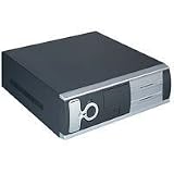 Q-Tec L-DT 350 W PC Gehäuse Desktop 2 x 5.25 Schwarz/Silber