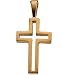 14K Yellow Gold Cross Pendant