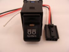 Jeep TJ Wrangler 1997 to 2006 Rocker Switch- Spotters Logo LIFE TIME WARRANTY