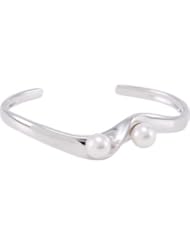 Sterling Silver 8-8.5mm/06.00 Inch Freshwater Cultured Pearl Cuff Bracelet