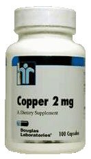 Copper 2 mg 100 Capsules by Douglas Labs