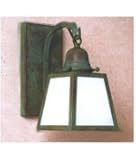 IMAGE OF Arroyo Craftsman AB-1E-CS-RC A-Line 1 Light Wall Sconce in Raw Copper with Clear Seedy glass