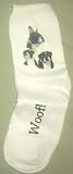 Boston Terrier Puppies Dogs Woof Ladies Socks 9-11