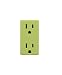 Leviton Renu RKR15-GS 15A Tamper Resistant Receptacle Color Change Kit, Granny Smith Apple