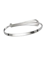 Ed Levin, Ribbon Slide Bracelet, .925 Sterling Silver, Sizes S - L, Expandable