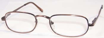 Spring Hinge Half Frame Bronze Readers by American Reading Glasses