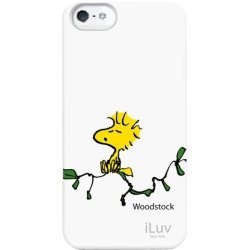 iLuv iCA7H385 Peanuts Graphic Case for iPhone 5 (Woodstock sitting on Branch) - 1 Pack - Retail Packaging - White