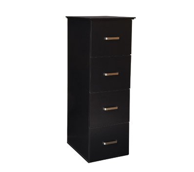 OfficeMax Black Finish 4-Drawer Vertical File Cabinet