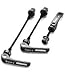 Tranz-X Quick Release Skewer Set Alloy Front, Rear & Seatpost Binder  Black.